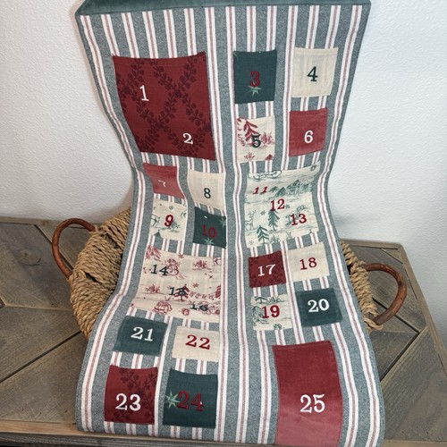 POTTERY BARN KIDS CHRIS LOVES JULIA ADVENT CALENDAR, 16" x 44" HOLIDAY CHRISTMAS - Picture 6 of 14