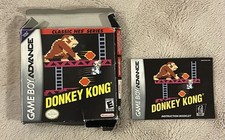 Donkey Kong Classic NES Series Nintendo Game Boy Advance, 2004 Box & Manual Only