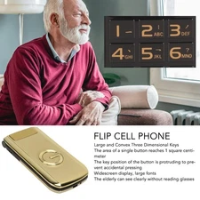 Long Standby Seniors Flip Phone Big Font Big Screen & Loud with Ultra Dual SIf