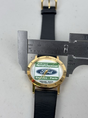 Reloj Ford Cuero Vintage Japón Movt Publicidad Creaciones de Imagen Reloj WR - Imagen 16 de 18