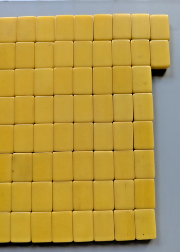 VTG Mah Jong Mah Jongg Set 162 Butterscotch Catalin Bakelite Tiles RED PHOENIX - Picture 13 of 19