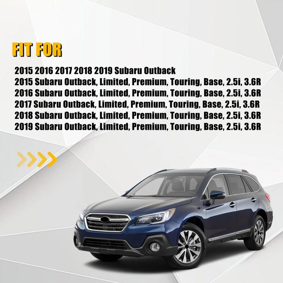 Cubierta de asiento inferior de cuero negra para conductor delantero izquierdo Subaru Outback 2015-2019 Foto 2 de 4