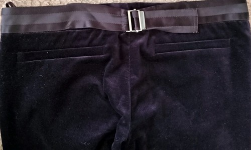 Pantalone svasato vintage Gucci in velluto nero - donna taglia 42. Ottime condizioni - Foto 9 di 12