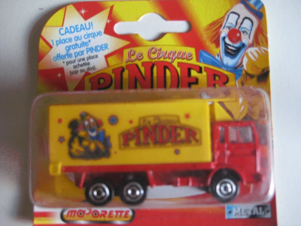 VEHICULE MINIATURE DE MARQUE MAJORETTE - CIRQUE PINDER - CAMION LIVRAISON SAVIEM - Photo 1/1