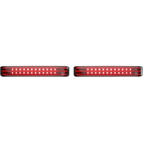 Custom Dyn Chrome BCM Bagz Std Saddlebag Lights w/Smoke Lenses - PB-SM-BCM-CS