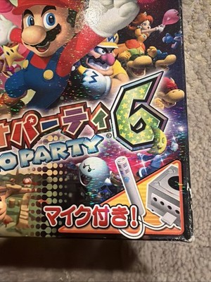 MARIO PARTY 6 Big Box Nintendo GameCube with Microphone Japan