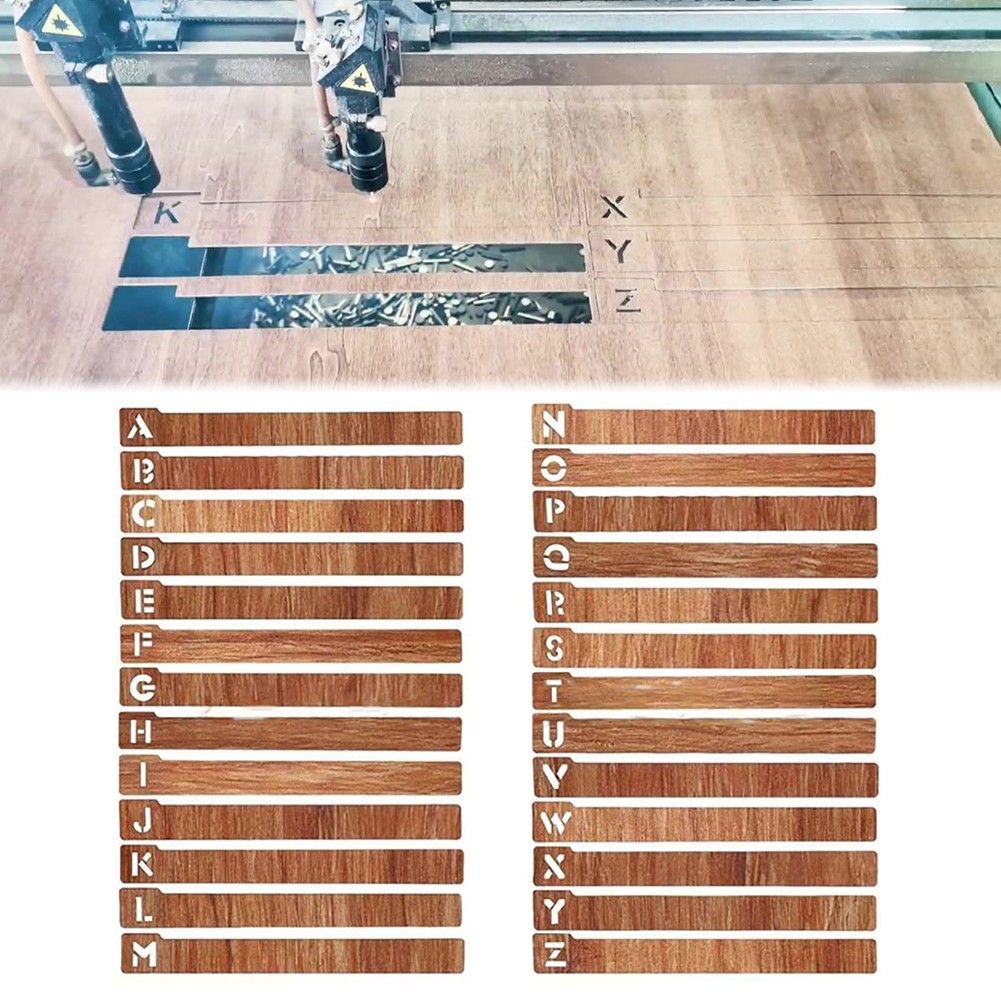 Stilvolles und funktionales 26-teiliges Vinyl Schallplatten-Teiler-Set alphabetisch beschriftet