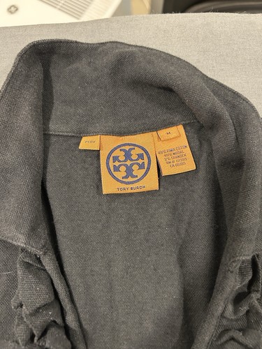 Tory Burch long sleeve shirt M with Ruffles in front  - Picture 4 of 6