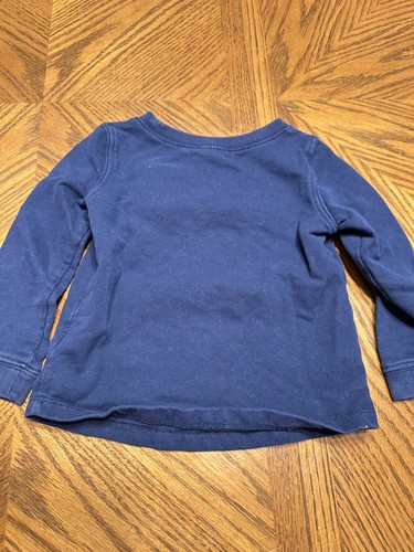 Kleinkind Mädchen Größe 2T ~ Carters blau Strass glitzerndes Langarm-T-Shirt Oberteil - Bild 2 von 4