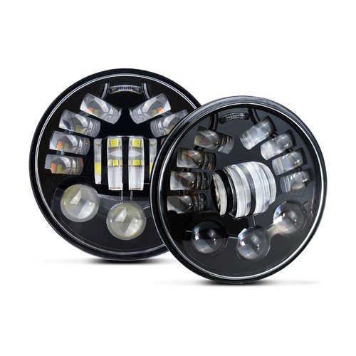 ⭐4pcs 5.75 Inch 5-3/4" LED Headlights Sealed ROR Ford LTD Thunderbird Torino - Foto 12 di 14