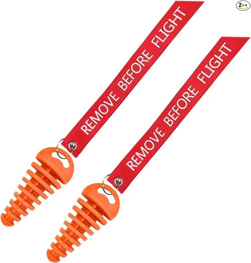 2 PCS Motorcycle Exhaust Wash Plug, 0.6"-1.5" Rubber Silencer Pr Color: Orange