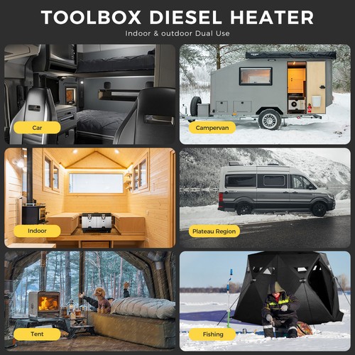 Sunster TB10 8kW 12v/24v mit 240v Diesel Standheizung APP Luftheizer Heizung - Bild 14 von 17