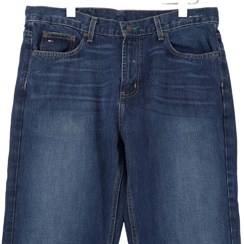 Vaqueros vintage Tommy Hilfiger para hombre regular recto Oj8 talla W34 L32 - Imagen 2 de 7