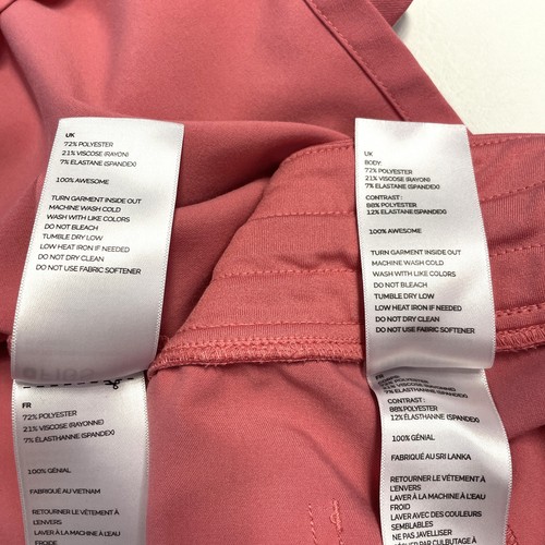 Figs Scrub Set Women's Sz XXL 2XL Yola Pants Catarina Top Salmon Pink ? Stretch - Picture 8 of 20