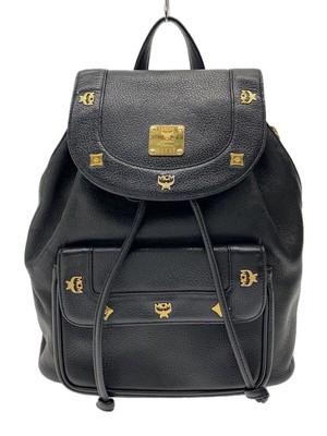 MCM リュック ブラック Medium Stark サイドスタッズ バックパック - ヴィセトス