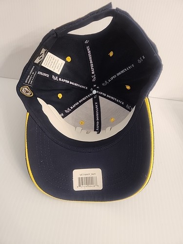 Rapid Dominance U.S. NAVY VETERAN Baseball Hat Cap Adjustable Embroidered Blue - Picture 6 of 6