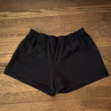 Danskin Now Women's Black Athletic Knit Shorts Gym Training Activewear