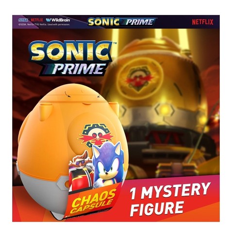 Sonic Prime Netflix Chaos Capsule 8 Mystery Figur Kugeln Set mit Vitrine NEU - Bild 2 von 4