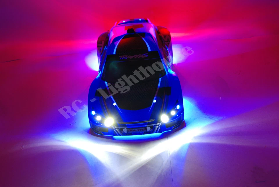 Juego de luces LED RC para Traxxas Fiesta Rally Ken Block LaTrax montaje universal #3 Foto 2 de 4