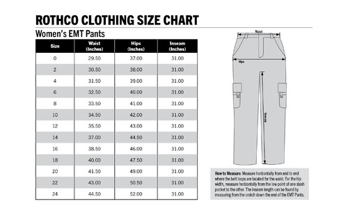 Rothco Women's EMT Pants # 5623 - Picture 12 of 16
