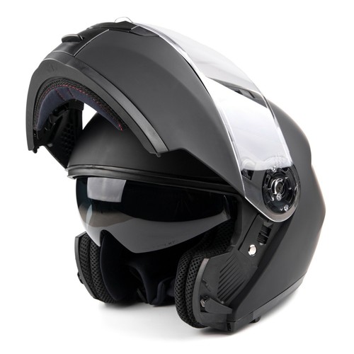 Casco modular adulto con gafas de sol desplegables motocicleta hombres mujeres DOT - Imagen 11 de 65