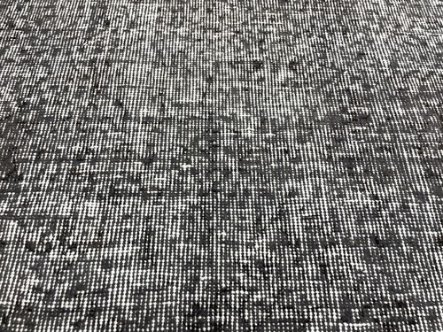 3x6 Ft Turkish Distressed Black White Runner, Handmade Vintage Oushak Runner - Picture 10 of 10