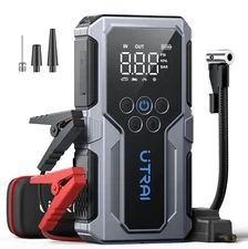 Portable Car Jump Starter with Air Compressor, UTRAI 4000A 150PSI Car Battery...