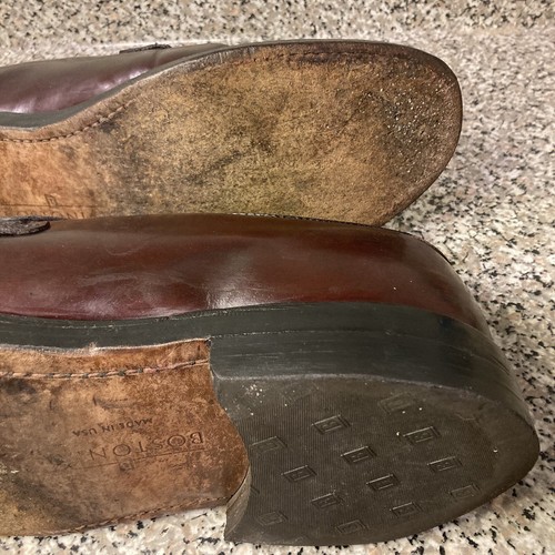 Bostonian 25734 Vintage Burgundy Plain Toe Blucher 8 EEE/E GUC - Picture 16 of 23