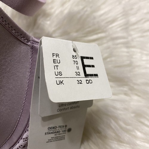 Chantelle 32DD Bra Purple C Jolie Custom Fit T Shirt Underwire 13B6 NWT - Picture 4 of 10