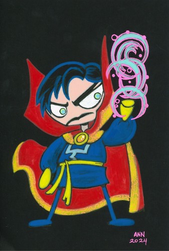 Doctor Strange 6x9 in color drawing