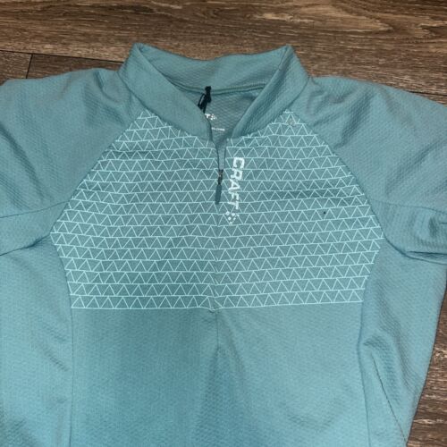 Maglia ciclismo artigianale donna piccola color verde acqua nuova con etichetta #WW - Foto 2 di 4