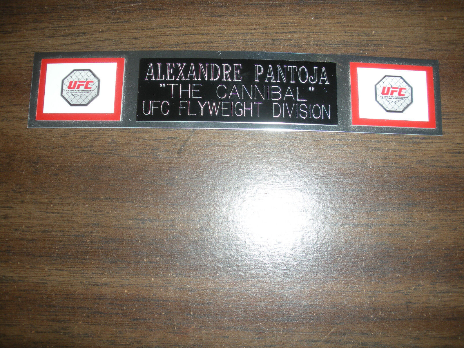 ALEXANDRE PANTOJA UFC NAMEPLATE FOR TRUNKS Super beauty product restock quality top favorite DISPLAY PHOT SIGNED