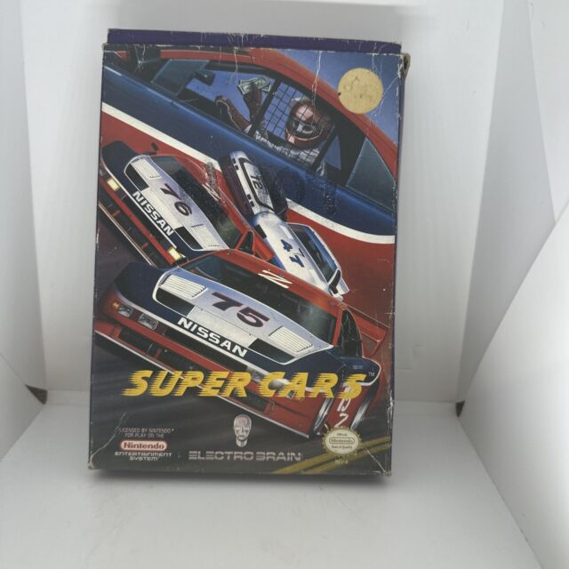 Super Cars NES box Only pretty good shape. some faded lettering on front. Super Cars NES box Only pretty good shape. some faded lettering on front.