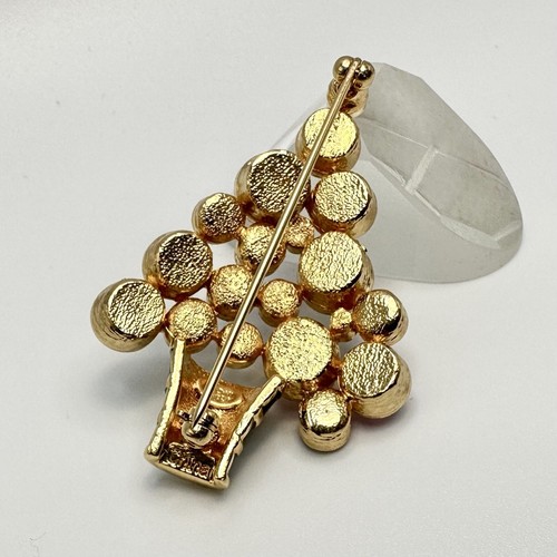 Broche de Colección Joan Rivers Firmado Árbol de Navidad Coloridos Estrás Estado Como Nuevo - Imagen 2 de 6