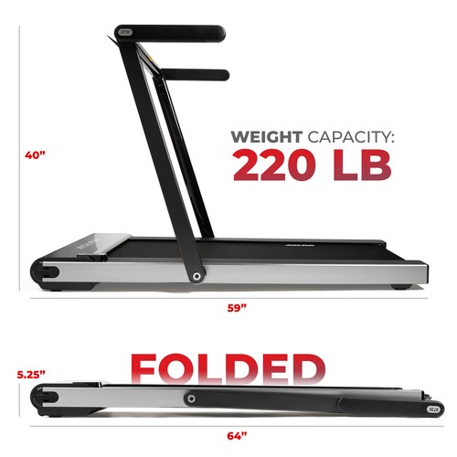 ASUNA Space Saving Treadmill, Motorized, Low Profile & Slim Folding - Picture 5 of 8