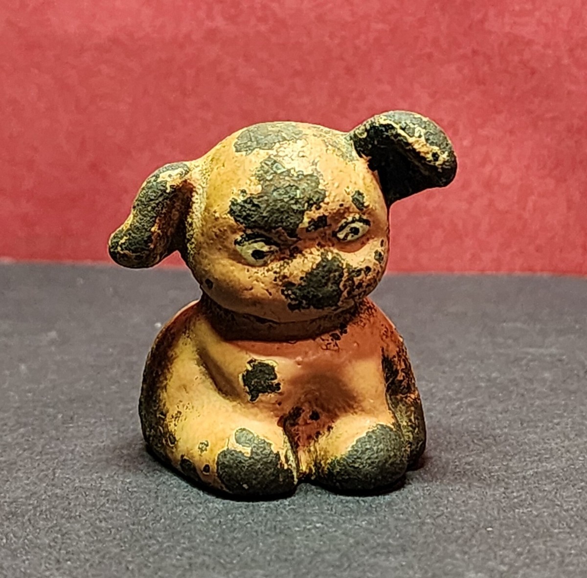 Rare Original St Louis Pup Small Cast Iron Dog Figure Hubley