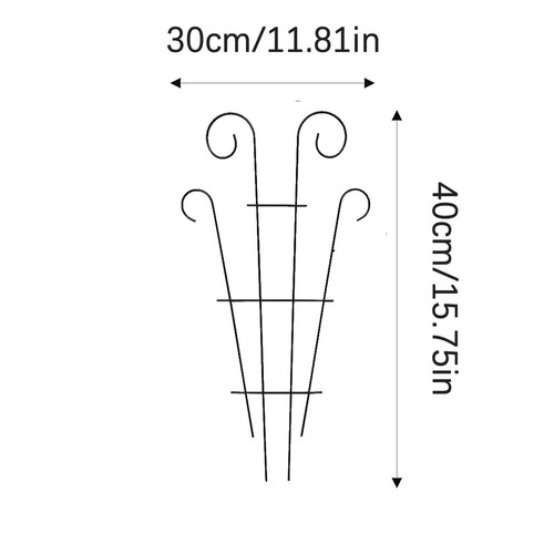 2Pcs Metal Garden Plant Climbing Frame Indoor Plant Trellis Houseplants Support - Picture 4 of 7
