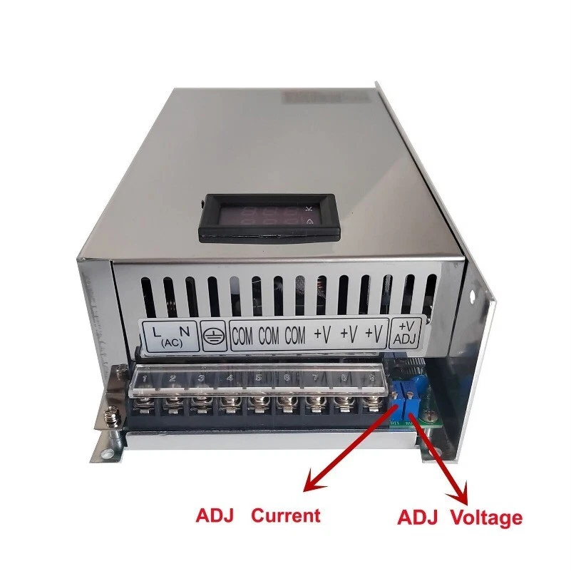 Metal Power Supply Adapter Adjustable Switching Display 1000W DC AC 110-220V-- - Image 3 of 4