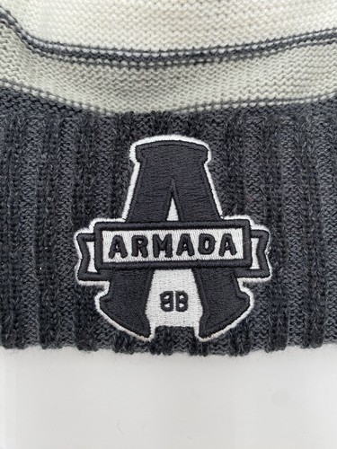 CCM Blainville-Boisbriand Armada Hockey Winter Hat Cap Black Grey NWT - Picture 2 of 7