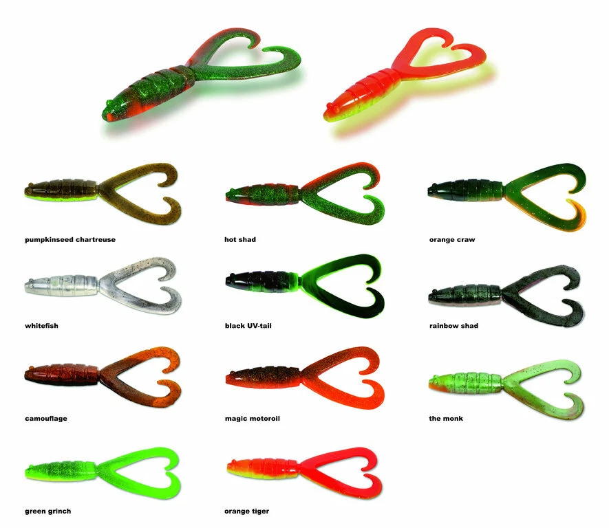 QUANTUM Mann's Twinler - Riesen-Doppelschwanz-Twister 20cm Gummifisch 58g Hecht - Bild 4 von 4