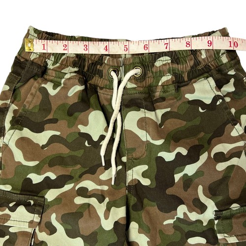 Pantaloncini cargo mimetici Gymboree ragazzo taglia small 5-6 cotone elasticizzato mimetico nuovi con etichette - Foto 9 di 11
