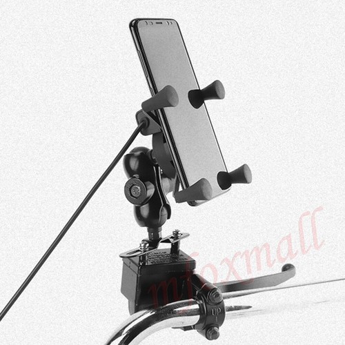 Universal Motorcycle Motorbike Bike Handlebar Mobile Phone Holder Bracket Mount - Picture 7 of 10