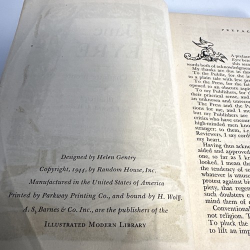 Vintage Jane Eyre Charlotte Bronte 1944 Illustrated Modern Library HC - Picture 4 of 6