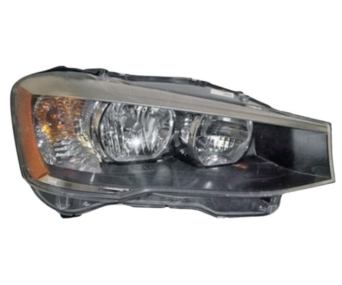For BMW X3 2015-2018 Halogen Headlight Black Housing PAIR BM2518142 / BM2519142 - Picture 2 of 10
