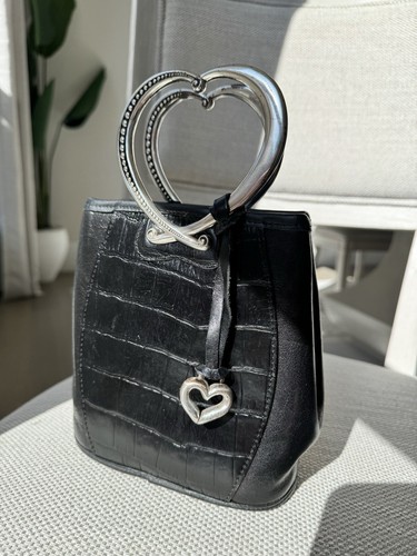 Small Brighton Leather Croc Purse + Matching Belt (M) - Picture 2 of 12