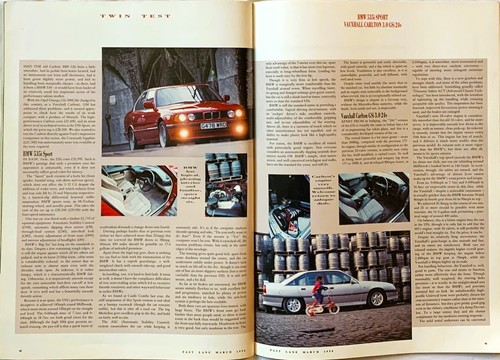 FAST LANE MAGAZINE MAR-1990 - Carlton GSi 3000 24v, Ferrari F40, Porsche 959 - Picture 4 of 10