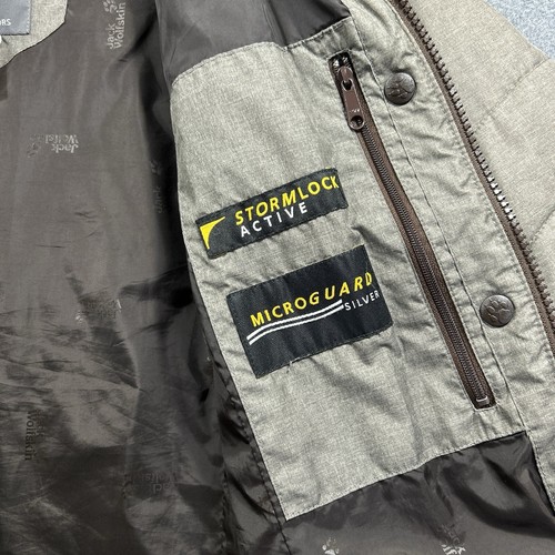 Jack Wolfskin Puffer Jacket Grigio Donna XS Stormlock Microguard Cappotto Argento - Foto 10 di 15