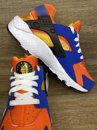 Nike Huarache Run GS Hyper Royal Blue Yellow Orange 654275-421 Size 5Y or 6.5 Wm - Picture 4 of 15