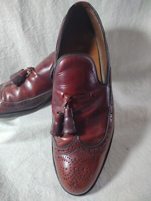 Allen Edmonds Berwick Tassel Loafers Men s 10 D Wingtip slip on Business Leather