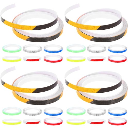 4 Pack Sicherheit Scheinwerfer Fahrrad Aufkleber Fahrrad-Sicherheitsaufkleber - Bild 7 von 12